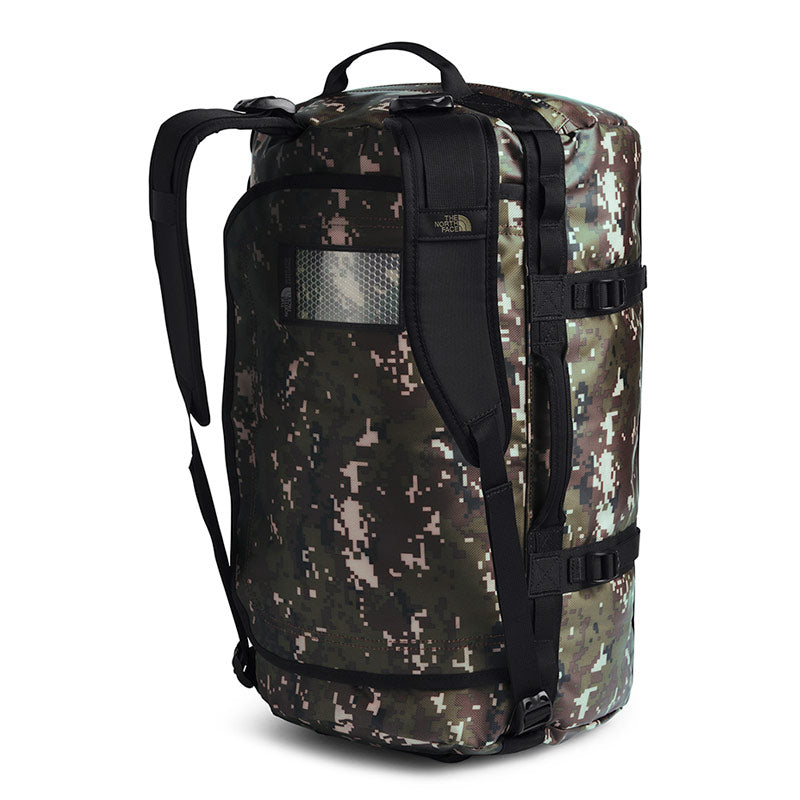 Buy The North Face Base Camp Duffel Bag 50L (S) - Burnt Olive Green Digi Camo/TNF Black Shoulder Straps | Benny's Boardroom 