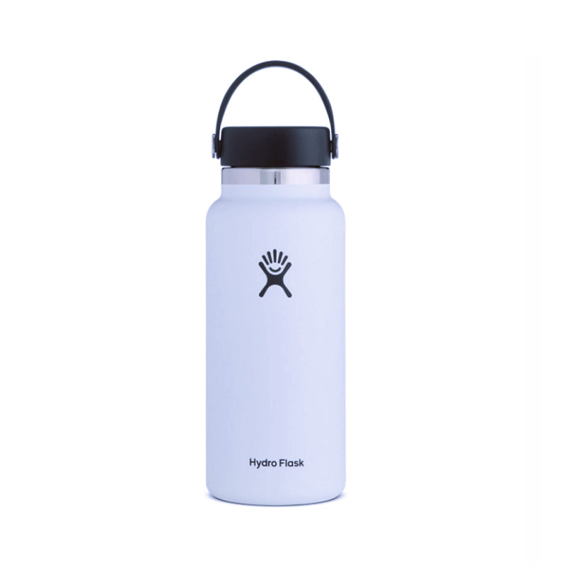 Shop Online Hydro Flask 950ml Wide Mouth Reusable Water Bottle 2.0 - White Australia | Benny's Boardroom