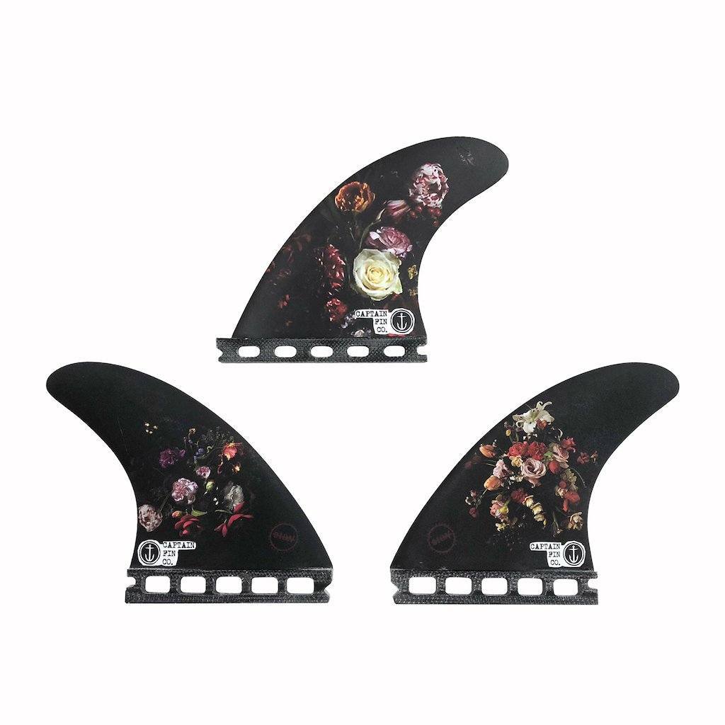 Shop Online Captain Fin Dion Agius Flowers (M) Thrusters - Black | Benny's Boardroom